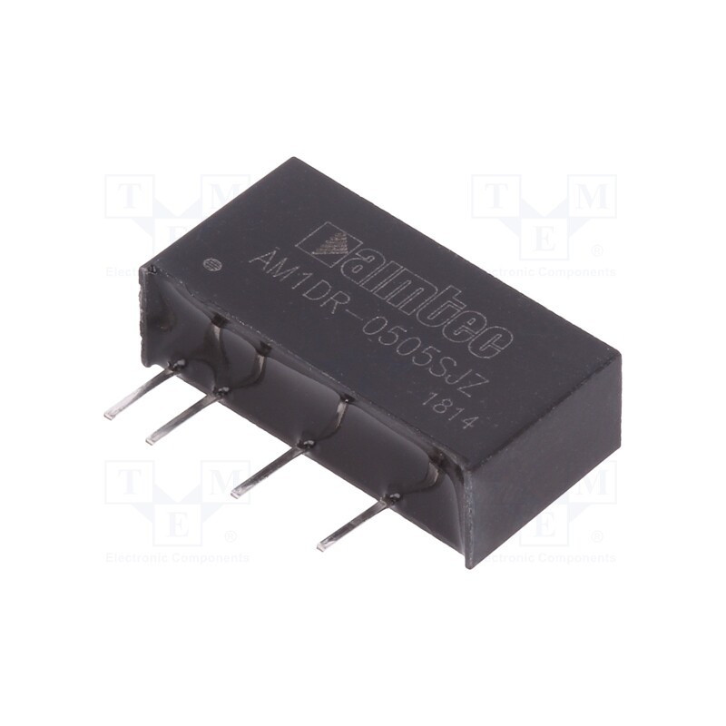 1 pcs x AIMTEC - AM1DR-0505SJZ - Converter: DC/DC, 1W, Uin: 4.75÷5.25V, Uout: 5VDC, Iout: 200mA, SIP7