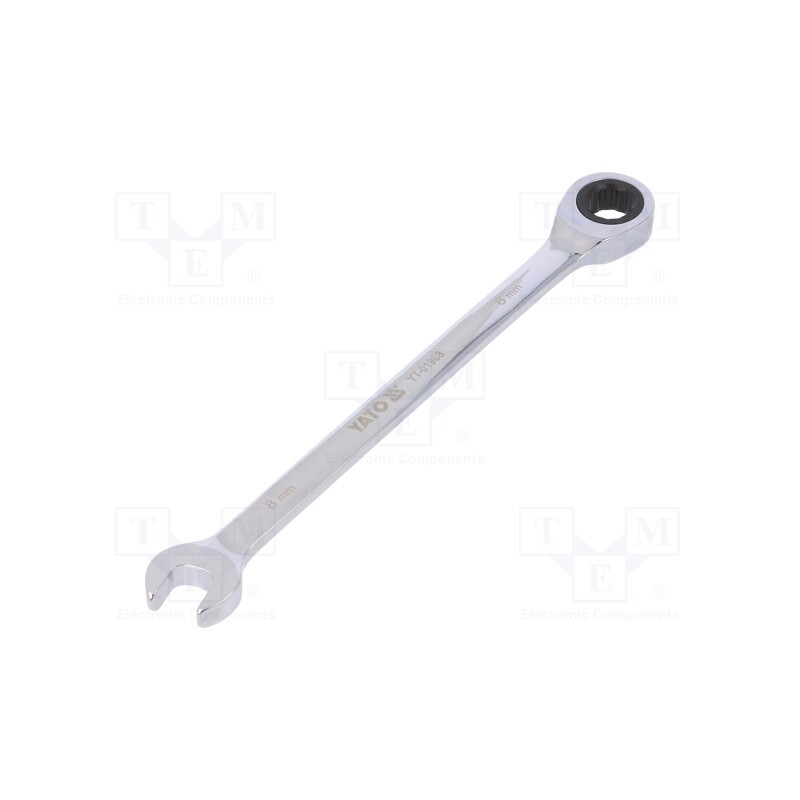 1 pcs x YATO - YT-01908 - Wrench, combination spanner,with ratchet, 8mm