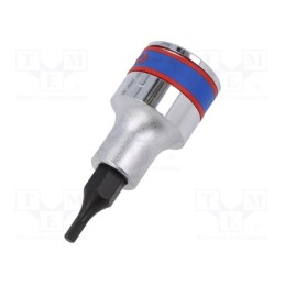 1 pcs x KING TONY - 402503 - Socket, hex key,socket spanner, HEX 3mm, 1/2', 60mm