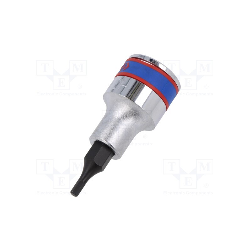 1 pcs x KING TONY - 402503 - Socket, hex key,socket spanner, HEX 3mm, 1/2', 60mm