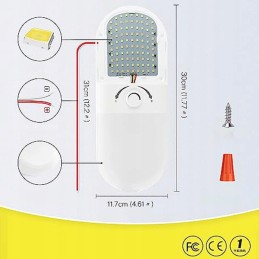 Camping car interior ceiling lamp 180LED 900lm