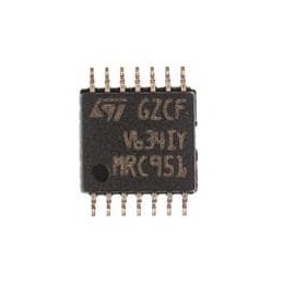 1 pcs : TSV634IYPT - Precision Amplifiers Micro-pwr CMOS OpAmp 500uV 880kHz 63mA