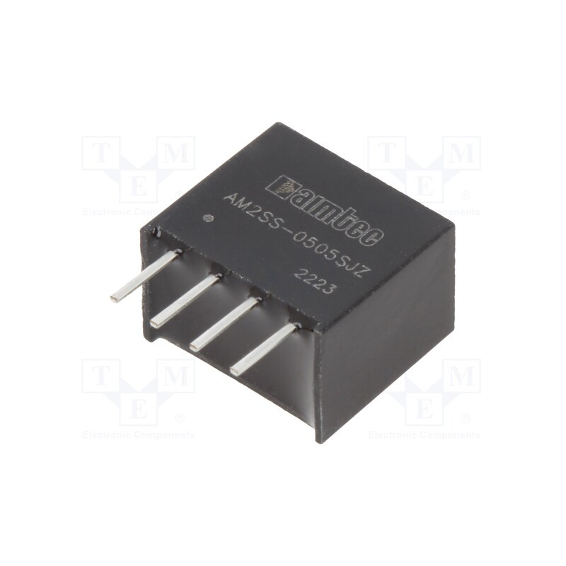 1 pcs x AIMTEC - AM2SS-0505SJZ - Converter: DC/DC, 2W, Uin: 4.5÷5.5V, Uout: 5VDC, Iout: 400mA, SIP4