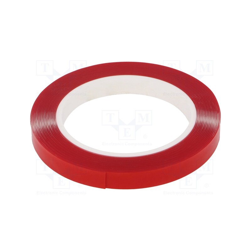 1 rol x - 7008 AKRYLOWA 0.8MM 12MM-5.5M - Tape: fixing, W: 12mm, L: 5.5m, Thk: 0.8mm, double-sided, acrylic