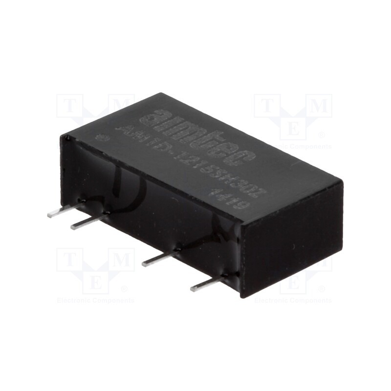 1 pcs x AIMTEC - AM1D-1215SH30Z - Converter: DC/DC, 1W, Uin: 10.8÷13.2V, Uout: 15VDC, Iout: 70mA, SIP7