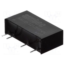 1 pcs x AIMTEC - AM1D-1212SH60Z - Converter: DC/DC, 1W, Uin: 10.8÷13.2V, Uout: 12VDC, Iout: 83mA, SIP7