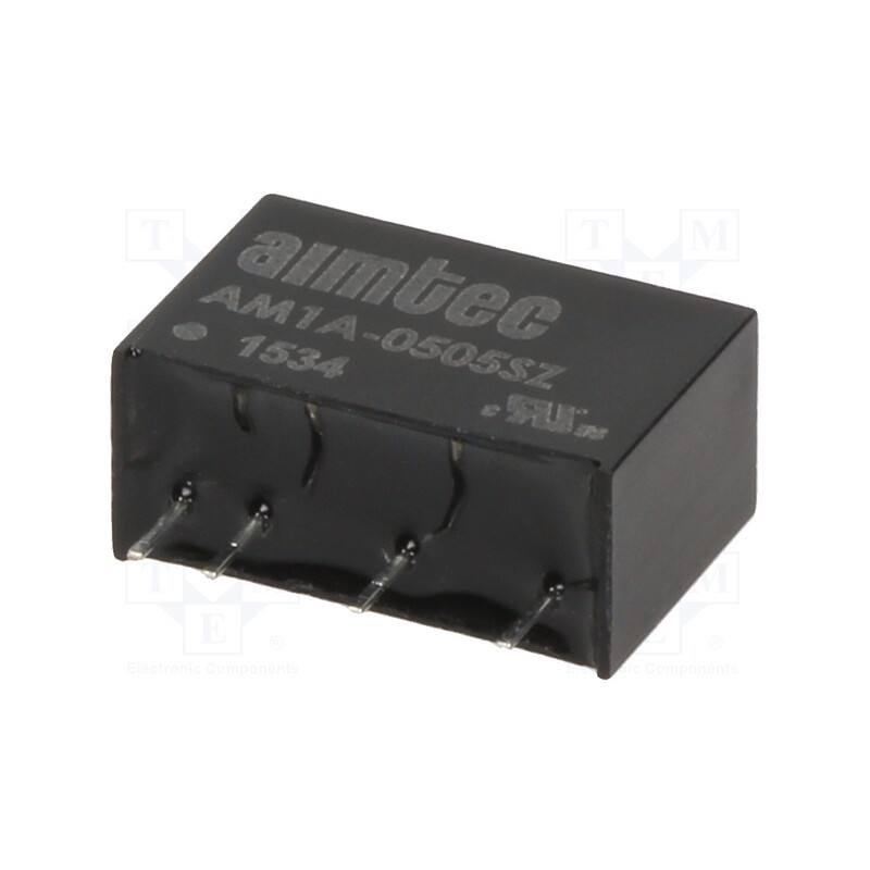 1 pcs x AIMTEC - AM1A-0505SZ - Converter: DC/DC, 1W, Uin: 4.5÷9V, Uout: 5VDC, Iout: 200mA, SIP6, THT