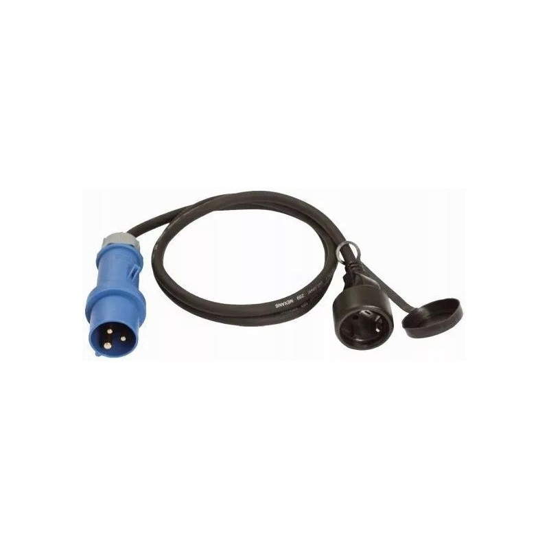 Power connection cee straight male vechline adapter 1 5 m 230 v