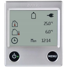 Heating control panel in the alde compact 3010 camper