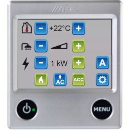 Heating control panel in the alde compact 3010 camper