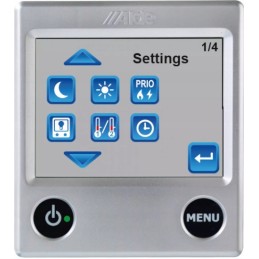 Heating control panel in the alde compact 3010 camper