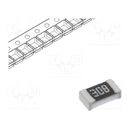 10 pcs x ROYAL OHM - TC0325B2001T5F - Resistor: thin film, precise, SMD, 0603, 2kΩ, 100mW, ±0.1%, 25ppm/°C