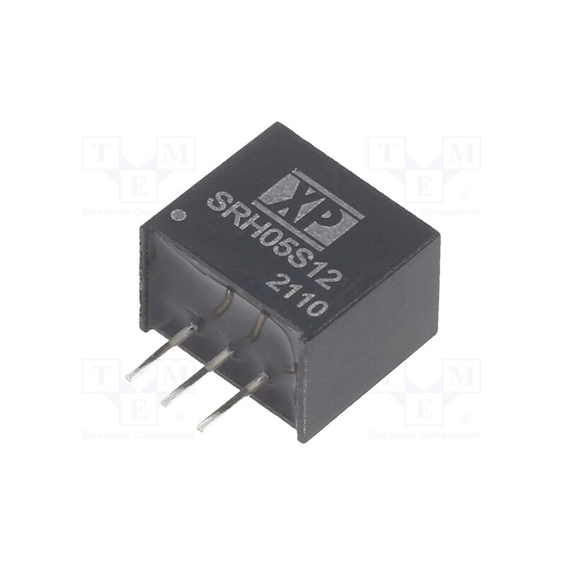 1 pcs x XP POWER - SRH05S12 - Converter: DC/DC, Uin: 17÷72V, Uout: 12VDC, Iout: 500mA, SIP3, 800kHz