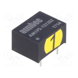 1 pcs x AIMTEC - AM1PS-1212SZ - Converter: DC/DC, 1W, Uin: 10.8÷13.2V, Uout: 12VDC, Iout: 83mA, DIP8