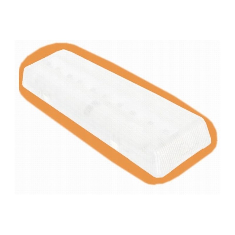 Tourist lamp illuminates the interior