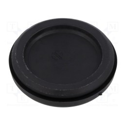 1 pcs x TRELLEBORG - MBB0636B11 - Grommet, with bulkhead, Ømount.hole: 50.2mm, black, Øcable: 1÷36mm