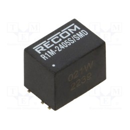 1 pcs x RECOM - R1M-2405S/SMD - Converter: DC/DC, 1W, Uin: 9÷36V, Uout: 5VDC, Iout: 200mA, SMD, R1M