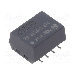 1 pcs x RECOM - R0.25S8-3.324 - Converter: DC/DC, 0.25W, Uin: 2.97÷3.63V, Uout: 24VDC, Iout: 10.4mA