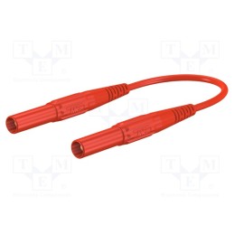 1 pcs x STu00c4UBLI - 66.9013-10022 - Test lead, 19A, banana plug 4mm,both sides, insulated, Len: 1m