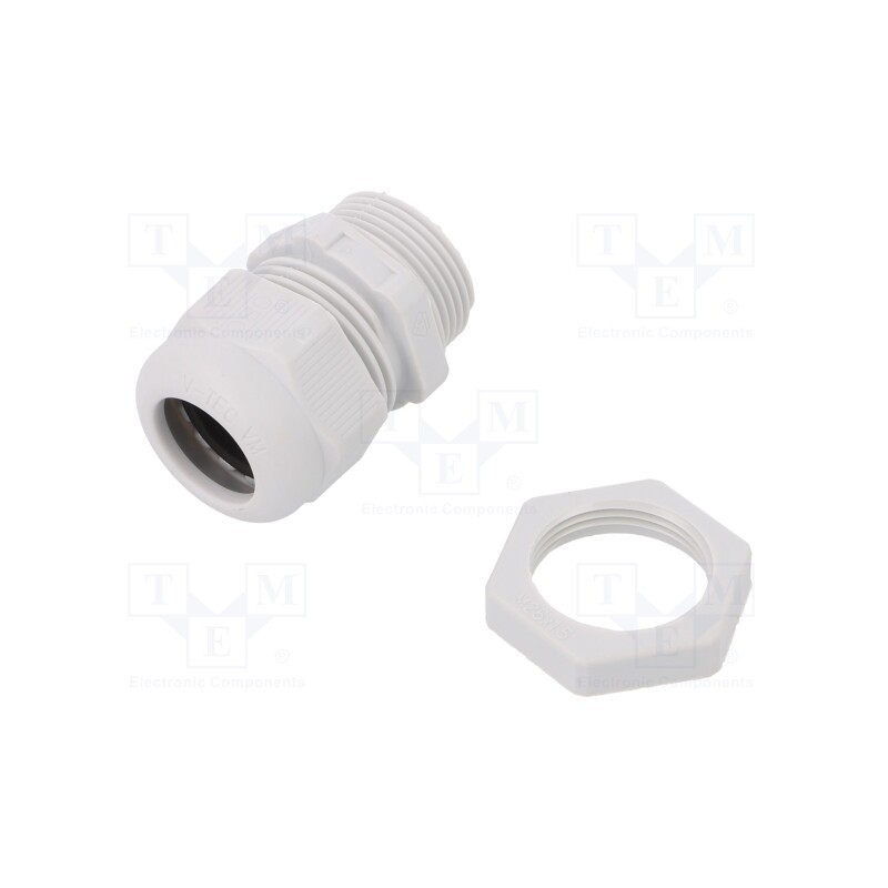 1 pcs x OBO BETTERMANN - V-TEC VM25+ LGR - Cable gland, M25, 1.5, IP68, polyamide, light grey, V-TEC VM