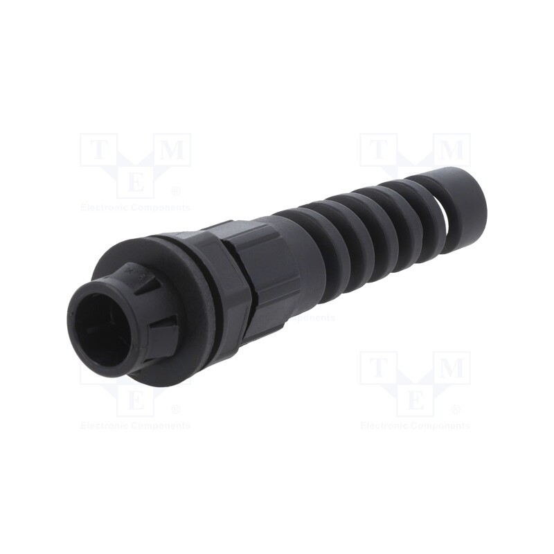 1 pcs x LAPP - 53112909 - Cable gland, IP68, polyamide, black, push-in, Ømount.hole: 16.3mm