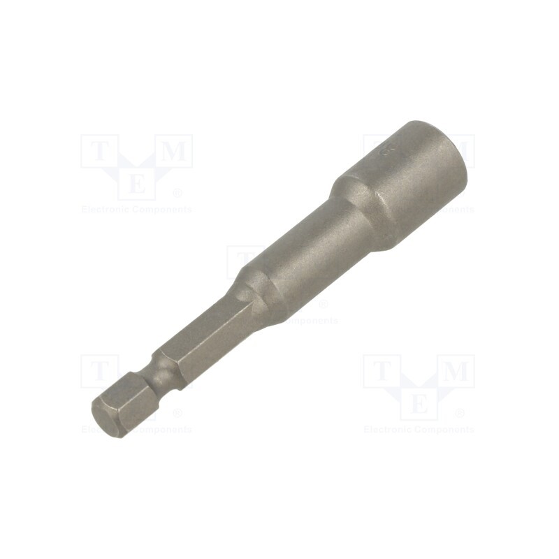 1 pcs x FELO - 039 080 10 - Screwdriver bit, 6-angles socket, Socket: HEX 8mm