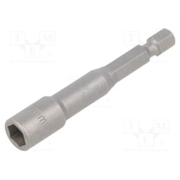 1 pcs x FELO - 039 070 10 - Screwdriver bit, 6-angles socket, Socket: HEX 7mm