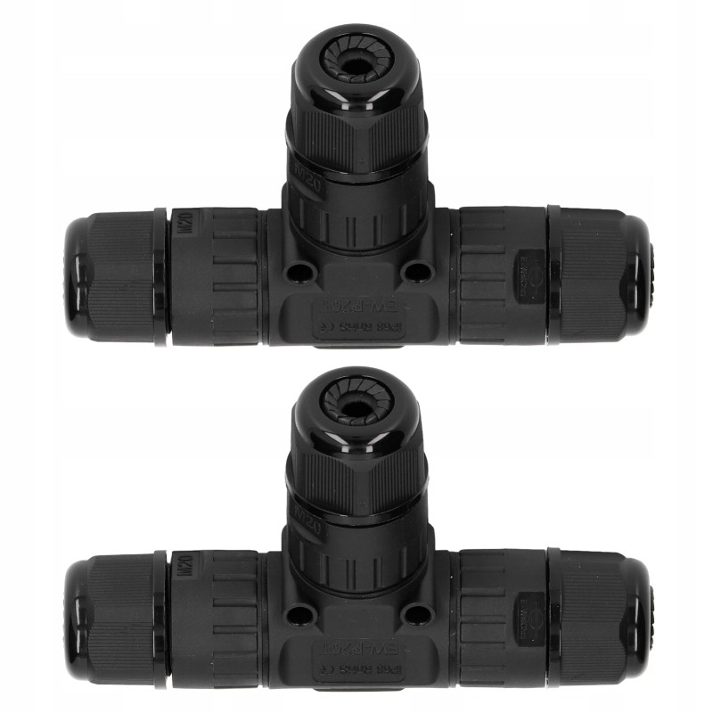 2pcs t type junction box connector