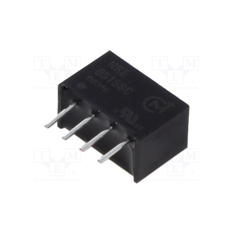 1 pcs x Murata Power Solutions - NKE0515SC - Converter: DC/DC, 1W, Uin: 4.5÷5.5V, Uout: 15VDC, Iout: 66mA, SIP