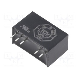 1 pcs x XP POWER - IML0224D03 - Converter: DC/DC, 2W, Uin: 21.6÷26.4V, Uout: 3.3VDC, Uout2: -3.3VDC