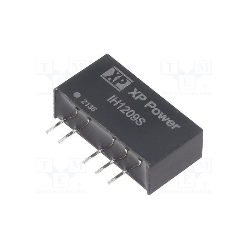 1 pcs x XP POWER - IH1209S - Converter: DC/DC, 2W, Uin: 12V, Uout: 9VDC, Uout2: -9VDC, Iout: 111mA
