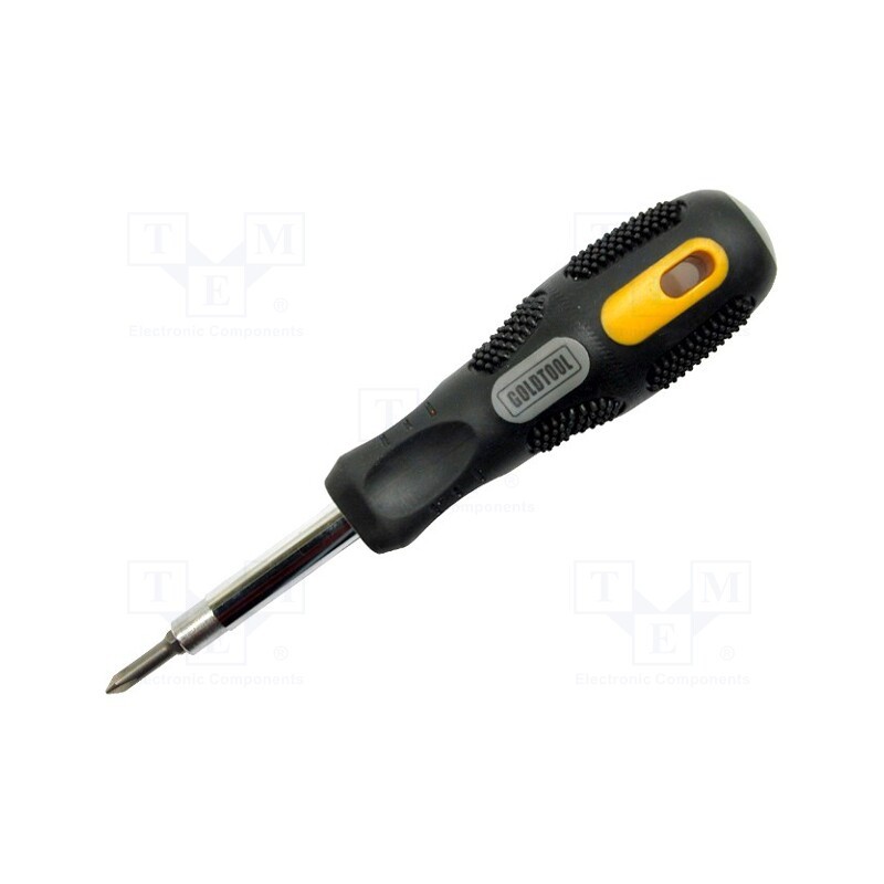 1 set x GOLDTOOL - HA-1006 - Kit: screwdrivers, Phillips,slot, 5pcs.