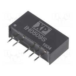 1 pcs x XP POWER - IH0509S - Converter: DC/DC, 2W, Uin: 5V, Uout: 9VDC, Uout2: -9VDC, Iout: 111mA