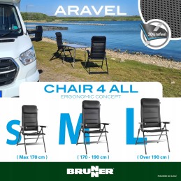 Brunner Aravel Folding Camping Chair L 150kg