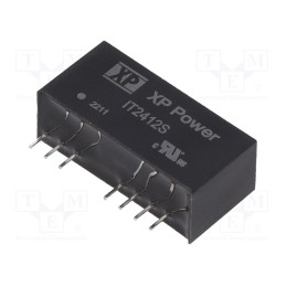 1 pcs x XP POWER - IT2412S - Converter: DC/DC, 3W, Uin: 9÷36V, Uout: 12VDC, Uout2: -12VDC, SIP