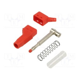 1 pcs x STu00c4UBLI - 66.9327-22 - Plug, 4mm banana, 19A, 600V, red, 1mm2, on cable