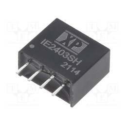 1 pcs x XP POWER - IE2403SH - Converter: DC/DC, 1W, Uin: 24V, Uout: 3.3VDC, Iout: 300mA, SIP, 150kHz