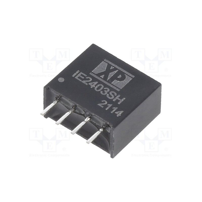 1 pcs x XP POWER - IE2403SH - Converter: DC/DC, 1W, Uin: 24V, Uout: 3.3VDC, Iout: 300mA, SIP, 150kHz