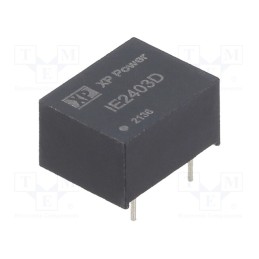 1 pcs x XP POWER - IE2403D - Converter: DC/DC, 1W, Uin: 24V, Uout: 3.3VDC, Iout: 300mA, DIP, 150kHz
