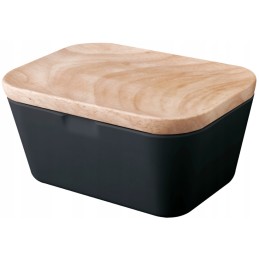 Brunner melamine butter dish graphite 13 5x9 5x6 5cm