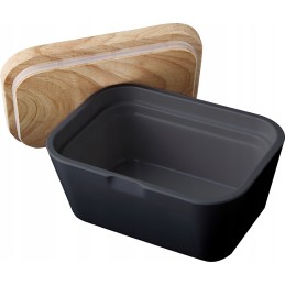Brunner melamine butter dish graphite 13 5x9 5x6 5cm