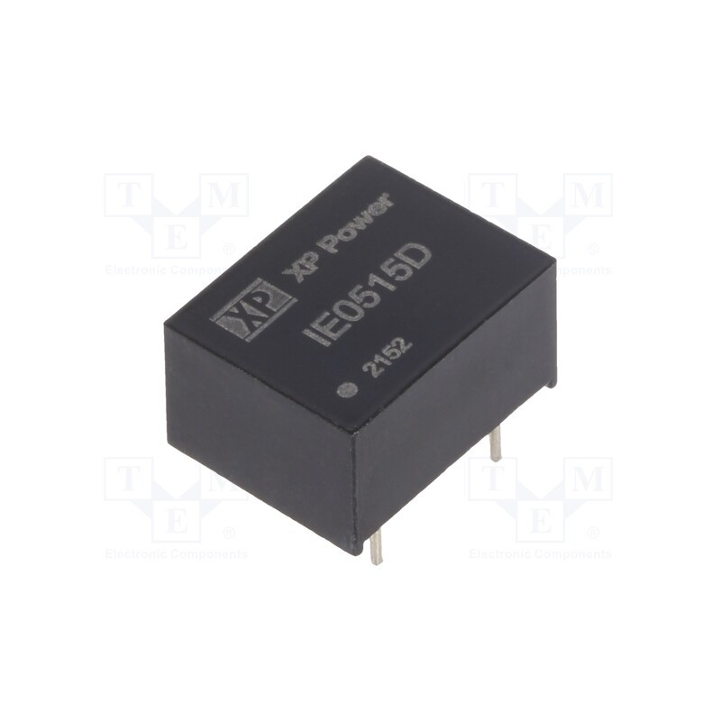 1 pcs x XP POWER - IE0515D - Converter: DC/DC, 1W, Uin: 5V, Uout: 15VDC, Iout: 66mA, DIP, 150kHz