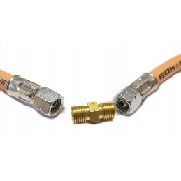 Connector, connector, connection of left-thread gas hoses