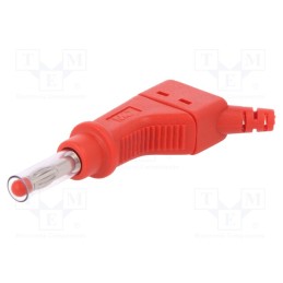 1 pcs x STu00c4UBLI - 66.9328-22 - Plug, 4mm banana, 32A, 600V, red, 2.5mm2, on cable