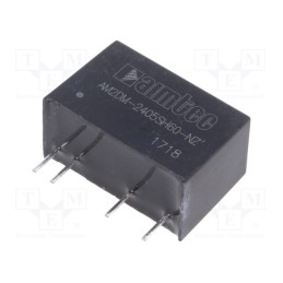 1 pcs x AIMTEC - AM2DM-2405SH60-NZ - Converter: DC/DC, 2W, Uin: 21.6÷26.4V, Uout: 5VDC, Iout: 400mA, SIP7