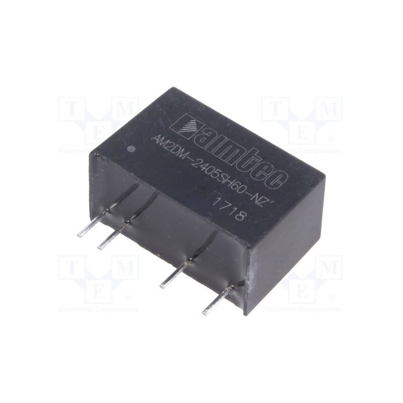 1 pcs x AIMTEC - AM2DM-2405SH60-NZ - Converter: DC/DC, 2W, Uin: 21.6÷26.4V, Uout: 5VDC, Iout: 400mA, SIP7
