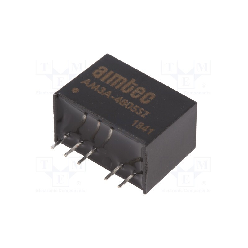 1 pcs x AIMTEC - AM3A-4805SZ - Converter: DC/DC, 3W, Uin: 18÷75V, Uout: 5VDC, Iout: 600mA, SIP6