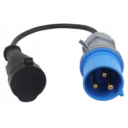Adapter, CEE plug, 230v socket, IP44 adapter