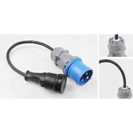 Adapter, CEE plug, 230v socket, IP44 adapter