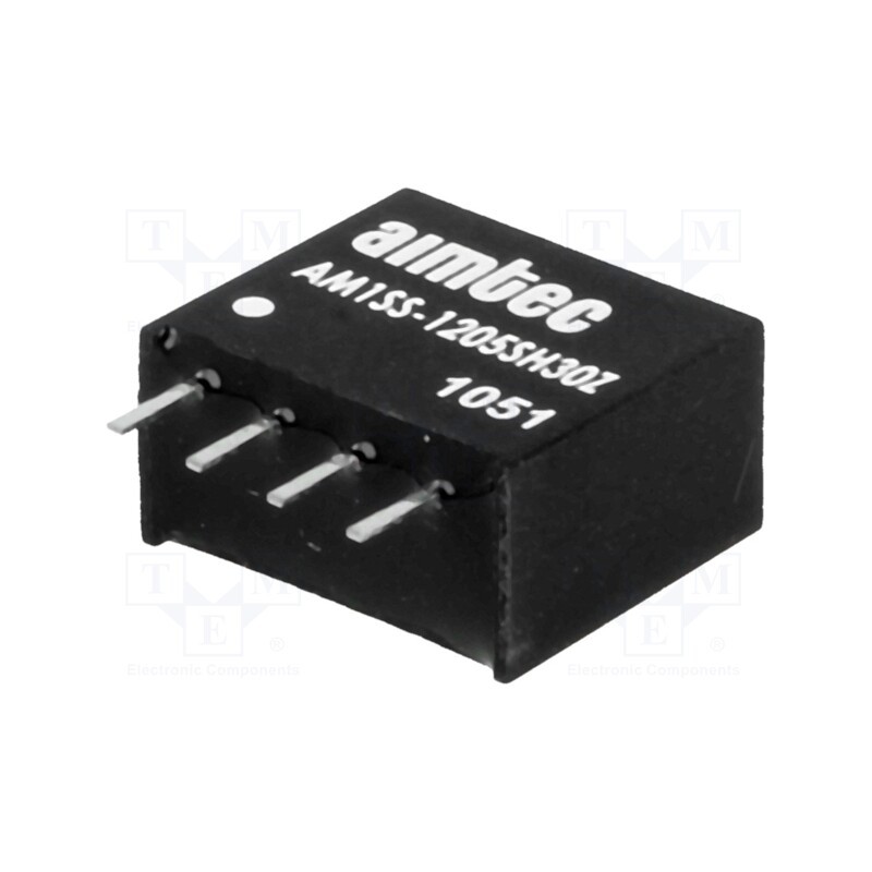 1 pcs x AIMTEC - AM1SS-1205SH30Z - Converter: DC/DC, 1W, Uin: 10.8÷13.2V, Uout: 5VDC, Iout: 200mA, SIP4